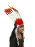 Tribal Fiery Feather Headdress Crown Fancy Dress Costume for Adults